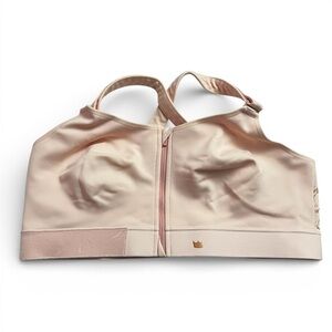 Shefit Flex Blush Zip Front Medium Impact Sports Bra Women’s Activewear 6 Luxe